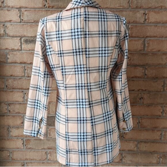 NWT Plaid button down blazer jacket - Picture 4 of 5